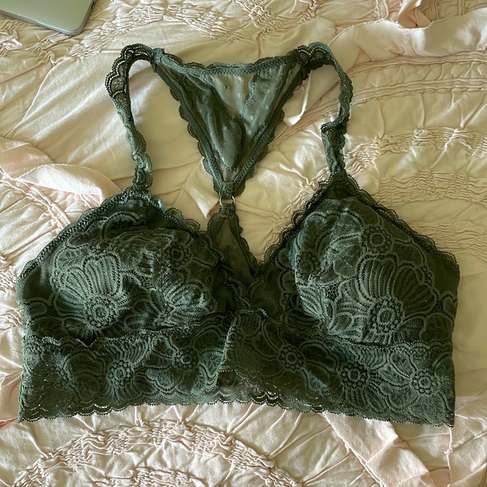Aerie Olive Lace Bralette